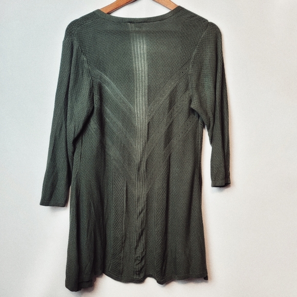 Torrid forest green cardigan - Picture 2 of 5